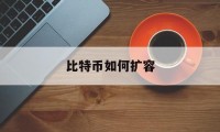 比特币如何扩容(比特币扩容多大合适)